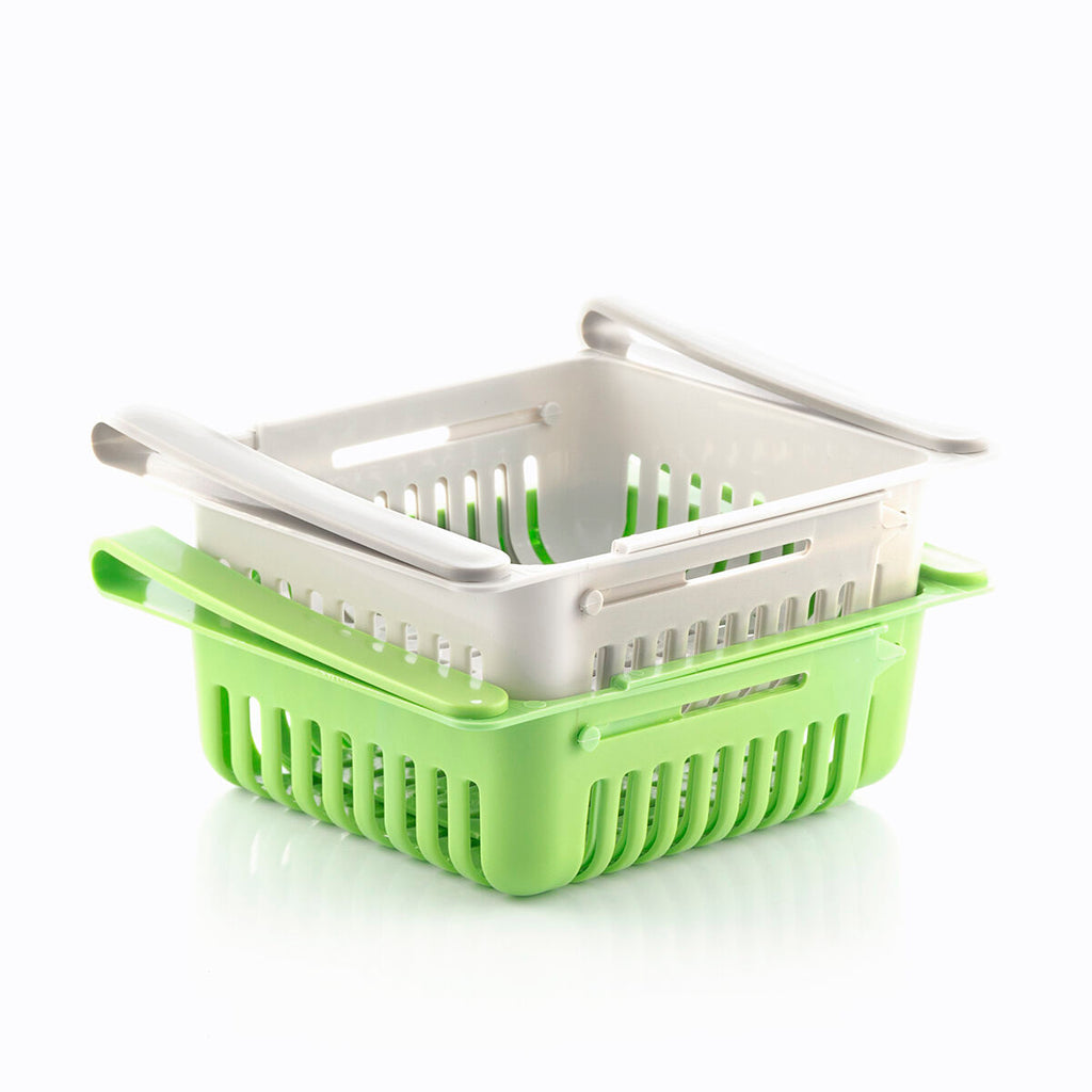 FridgeSlide™ Koelkast Organizer – Verstelbare Set van 2