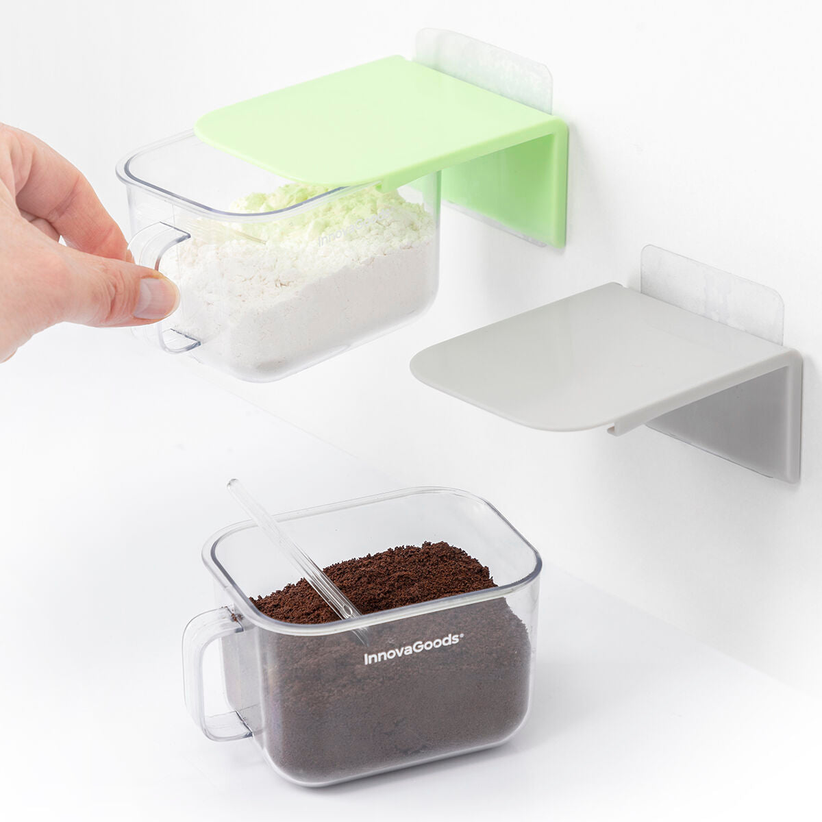 WallNest™ Zelfklevende Keukenbakjes – Set van 2