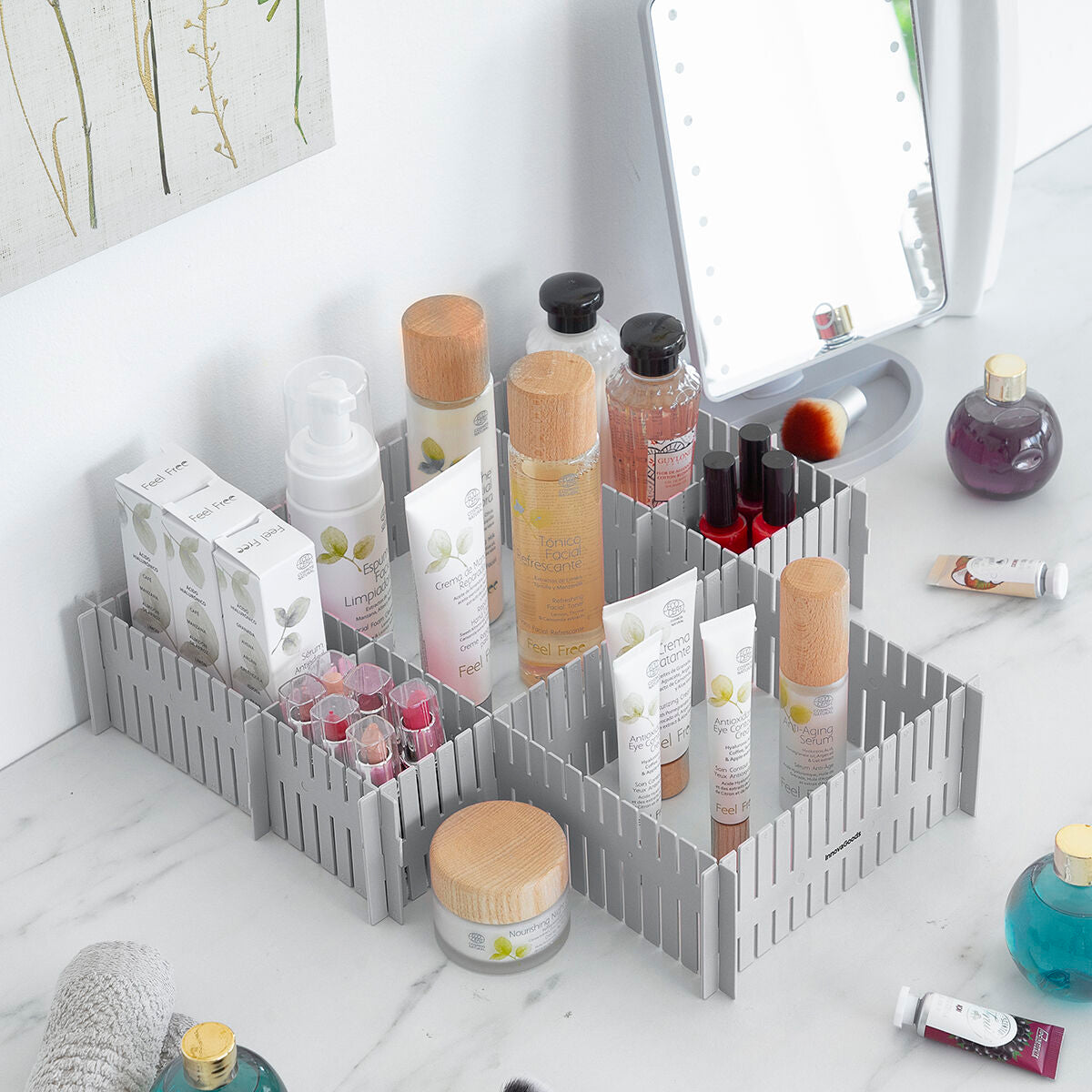 FlexiDivide™ Lade Organizer – 16 Verstelbare Verdelers