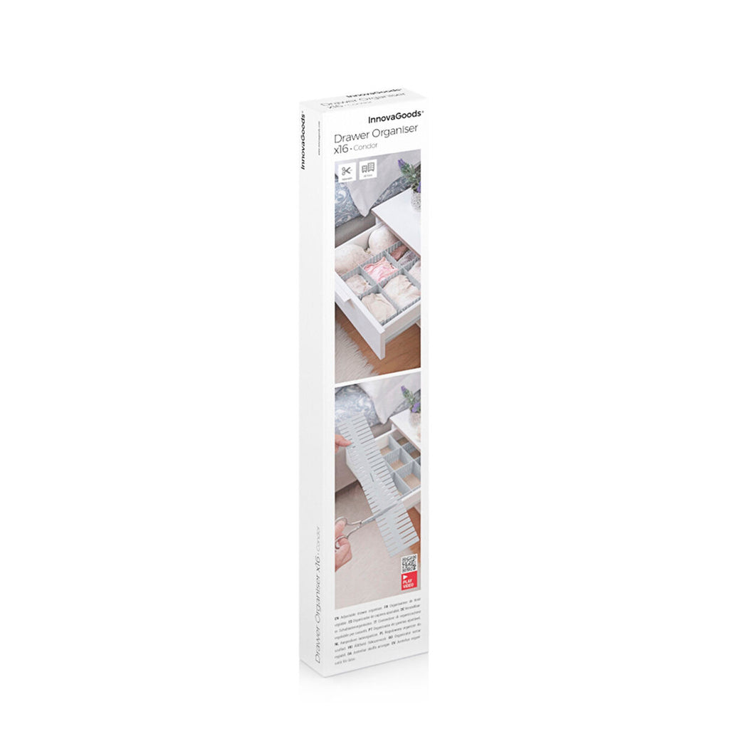 FlexiDivide™ Lade Organizer – 16 Verstelbare Verdelers